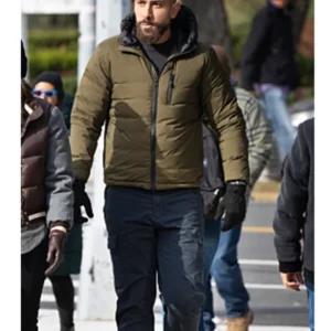 Zeeko Zaki FBI Green Hooded Puffer Jacket
