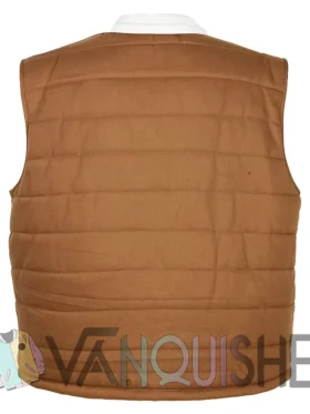 Zero Day S01 Clark Gregg Brown Puffer Vest back