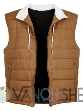Zero Day S01 Clark Gregg Brown Puffer Vest front