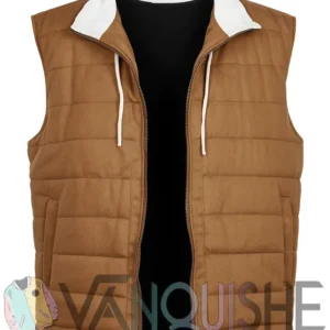 Zero Day S01 Clark Gregg Brown Puffer Vest front