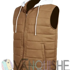 Zero Day S01 Clark Gregg Brown Puffer Vest left