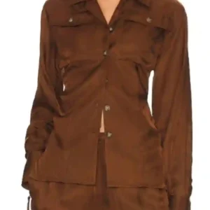 found shanola Brown Shirt Full