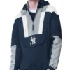 half zip hoodie new york yankees vintage