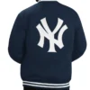 men NY letterman jacket yankees Back