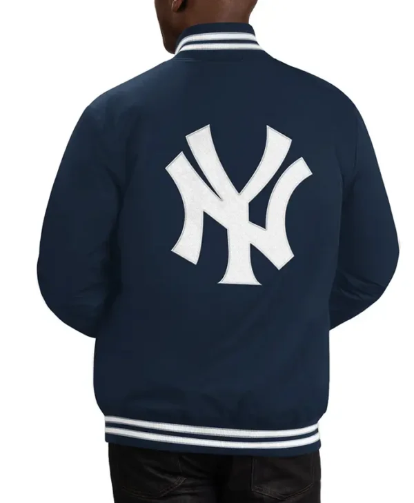 men NY letterman jacket yankees Back