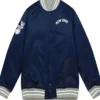 men blue Satin new york yankees jacket mens