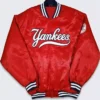 mens Starter Varsity new york yankees jacket red