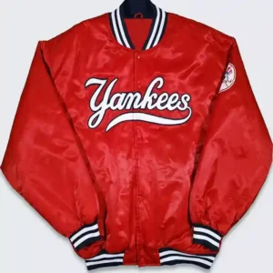 mens Starter Varsity new york yankees jacket red