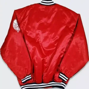 mens Starter Varsity new york yankees jacket red Back