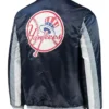 mens new york yankees satin jacket Back