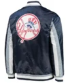 mens new york yankees satin jacket Back