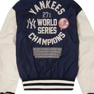 mens yankees bomber jacket Back
