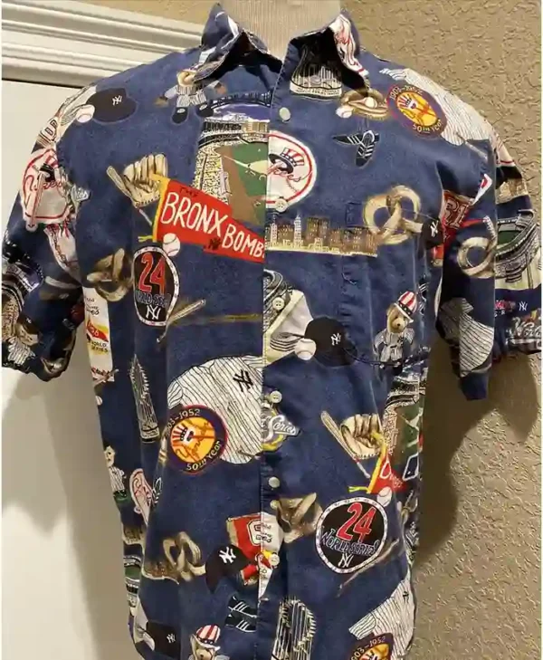 murderers row yankees hawaiian shirt Back