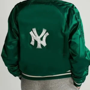 new york green yankees jacket Back