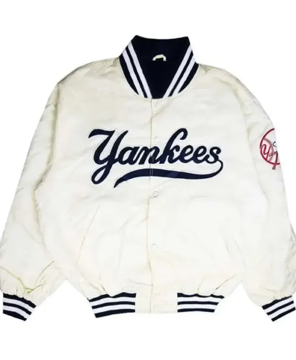 new york yankees 90s White Jacket