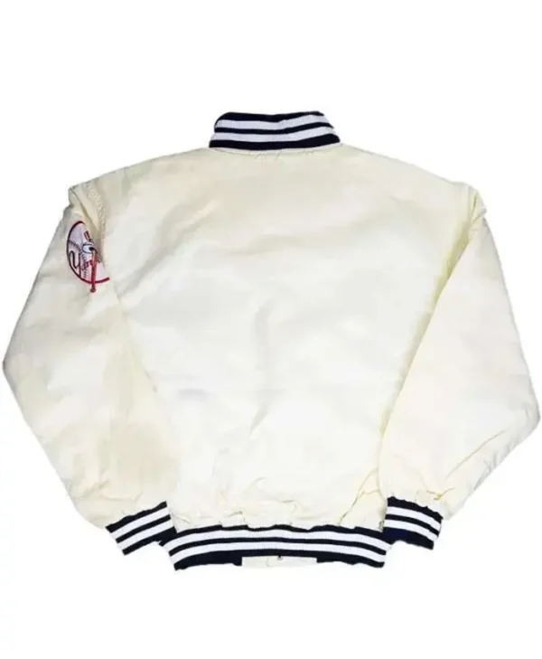 new york yankees 90s White Jacket Back