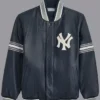 new york yankees leather varsity jacket