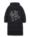 ny yankees winter coat Logo Hood Long Down Back