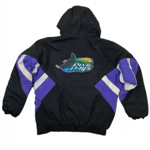 tampa bay devil rays starter jacket Back