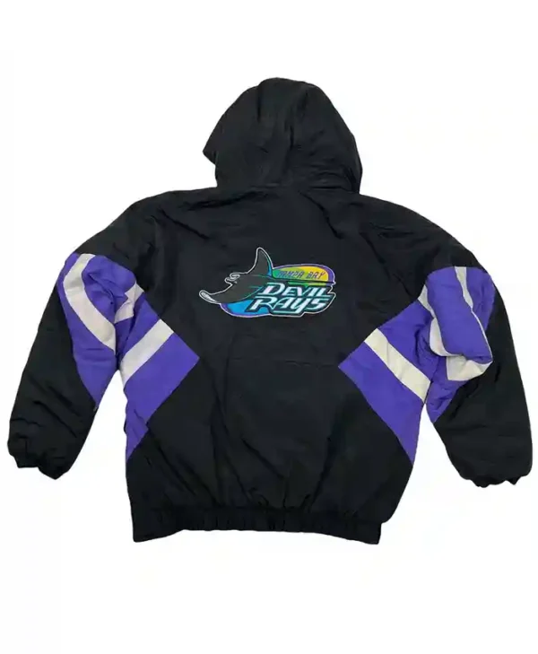 tampa bay devil rays starter jacket Back
