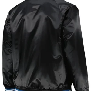 timberwolves Black bomber Full Snap jacket 1