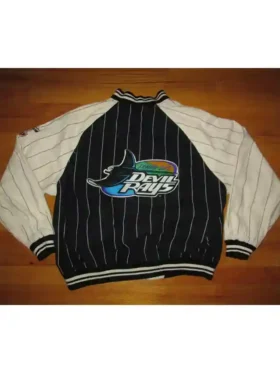 vintage devil rays jacket Back