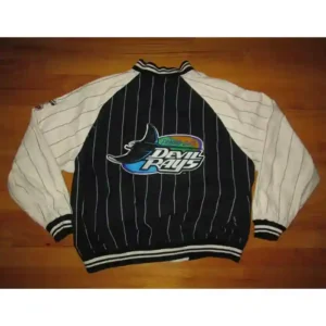 vintage devil rays jacket Back