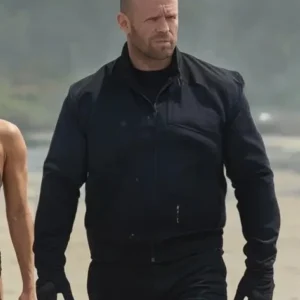 A Working Man 2025 Jason Statham Black Jacket Back