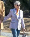 Back in Action 2025 Glenn Close Tweed Blazer Side