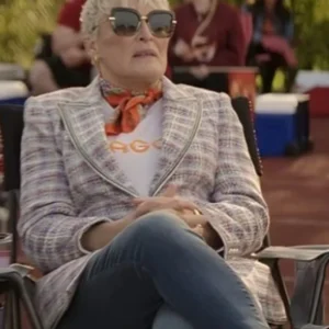 Back in Action 2025 Glenn Close Tweed Blazer