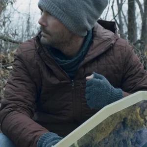 Black Zone Matthew Schmidli Brown Quilted Jacket