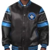 CF Montreal Leather Full Snap Bomber Jacket