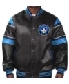 CF Montreal Leather Full Snap Bomber Jacket