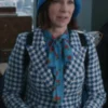 Carrie Preston Elsbeth S02 Blue Houndstooth Blazer