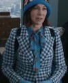 Carrie Preston Elsbeth S02 Blue Houndstooth Blazer