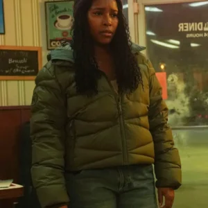 Chicago PD S12 Toya Turner Green Puffer Jacket