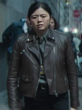 Daredevil Born Again S01 Ruibo Qian Brown Jacket