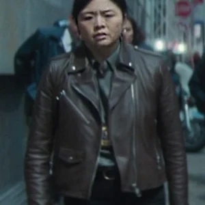 Daredevil Born Again S01 Ruibo Qian Brown Jacket