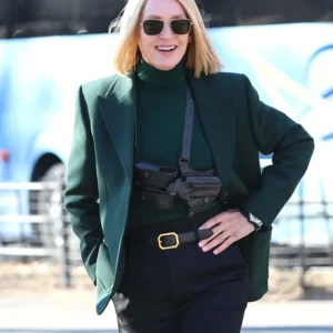 Dexter Resurrection S01 Uma Thurman Green Blazer