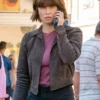 FBI International Heida Reed Brown Jacket Side