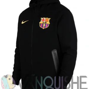 FC Barcelona Tech Black Fleece Jacket new right