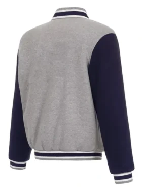 FC Dallas Grey Wool Varsity Jacket Back