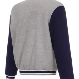 FC Dallas Grey Wool Varsity Jacket Back