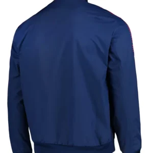 FC Dallas Navu Blue Bomber Zipper Jacket Back