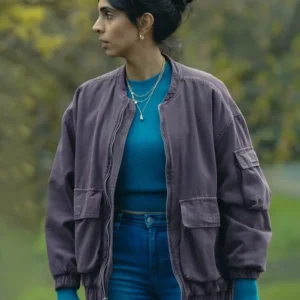 Fear S01 Anjli Mohindra Bomber Jacket Front