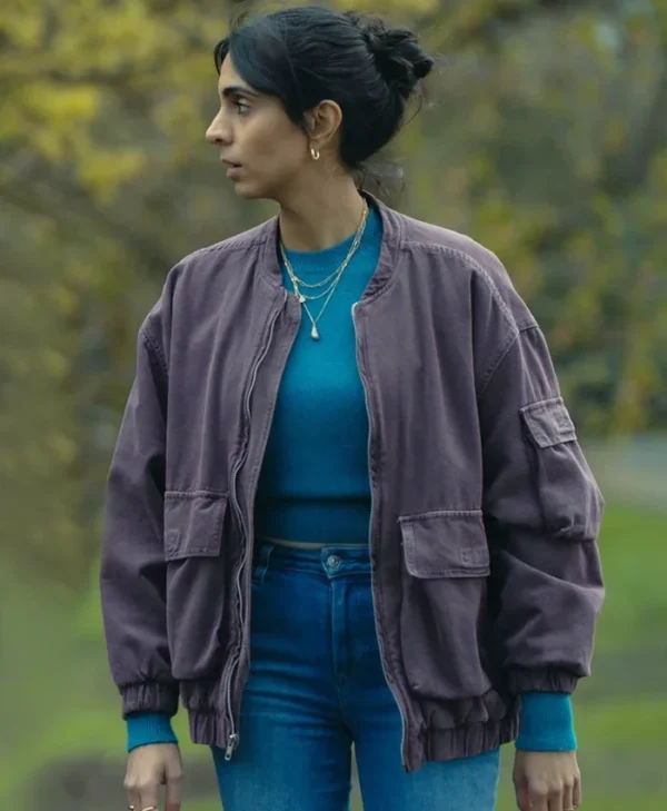 Fear S01 Anjli Mohindra Bomber Jacket Front