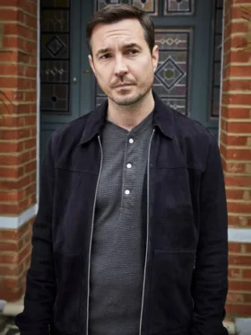 Fear S01 Martin Compston Suede Leather Jacket