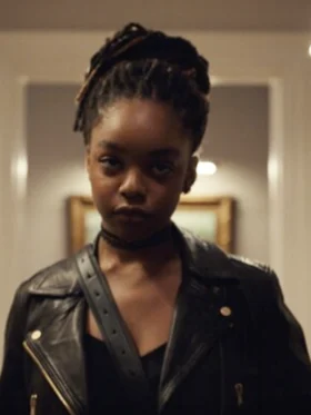 G20 2025 Marsai Martin Black Leather Jacket