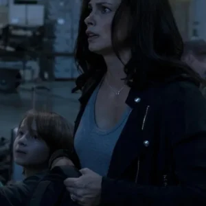 Greenland Migration 2025 Morena Baccarin Black Jacket Front