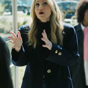 Happy Face S01 Melissa Blue Wool Coat